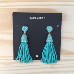 Baublebar Turquoise Piñata Tassel Earrings (NWT)